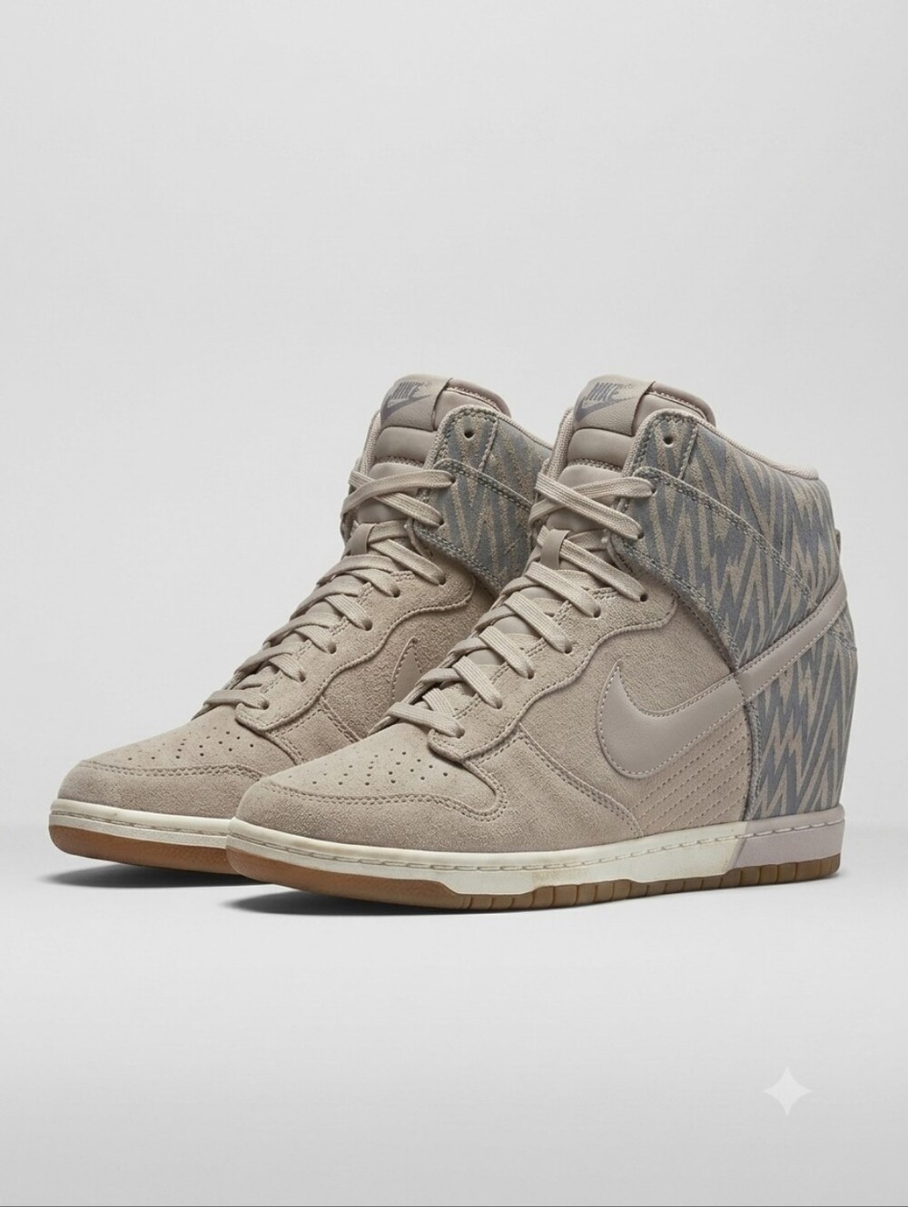 Nike Sky High Dunks High-Top Wedge Sneakers Size 10.5